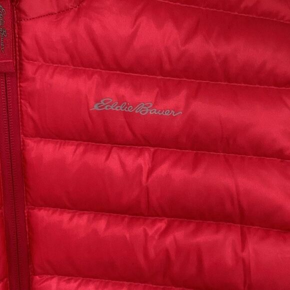 Girls Eddie Bauer reversible Ombre Puffer Jacket pink large (13/16) - Picture 2 of 9